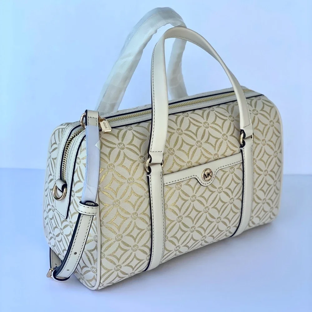 MICHAEL KORS JST TRAVEL MEDIUM DUFFLE SATCHEL SHOULDER CROSSBODY BAG MK